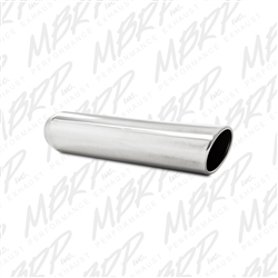 MBRP Universal 3.5" OD, 2.5" inlet, 16" in length, Angled Cut Rolled End, Weld on, T304  -- T5132