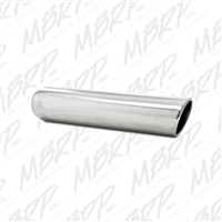 MBRP Universal 3.5" OD, 3" inlet, 16" in length, Angled Cut Rolled End, Weld on, T304  -- T5133