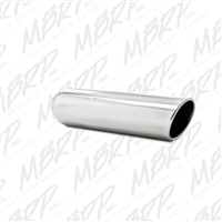 MBRP Universal 4" OD, 2.25" inlet, 16" in length, Angled Cut Rolled End, Weld on, T304  -- T5134
