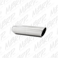 MBRP Universal 4" OD, 3" inlet, 16" in length, Angled Cut Rolled End, Weld on, T304  -- T5136