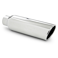 MBRP  Universal 4" OD, 2.25" inlet, 12" in length, Angled cut Rolled End, Weld on, T304  -- T5139