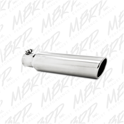 MBRP Universal 3.5" OD, 2.5" inlet, 16" in length, Angled Cut Rolled End, Clampless-no weld, T304  -- T5142
